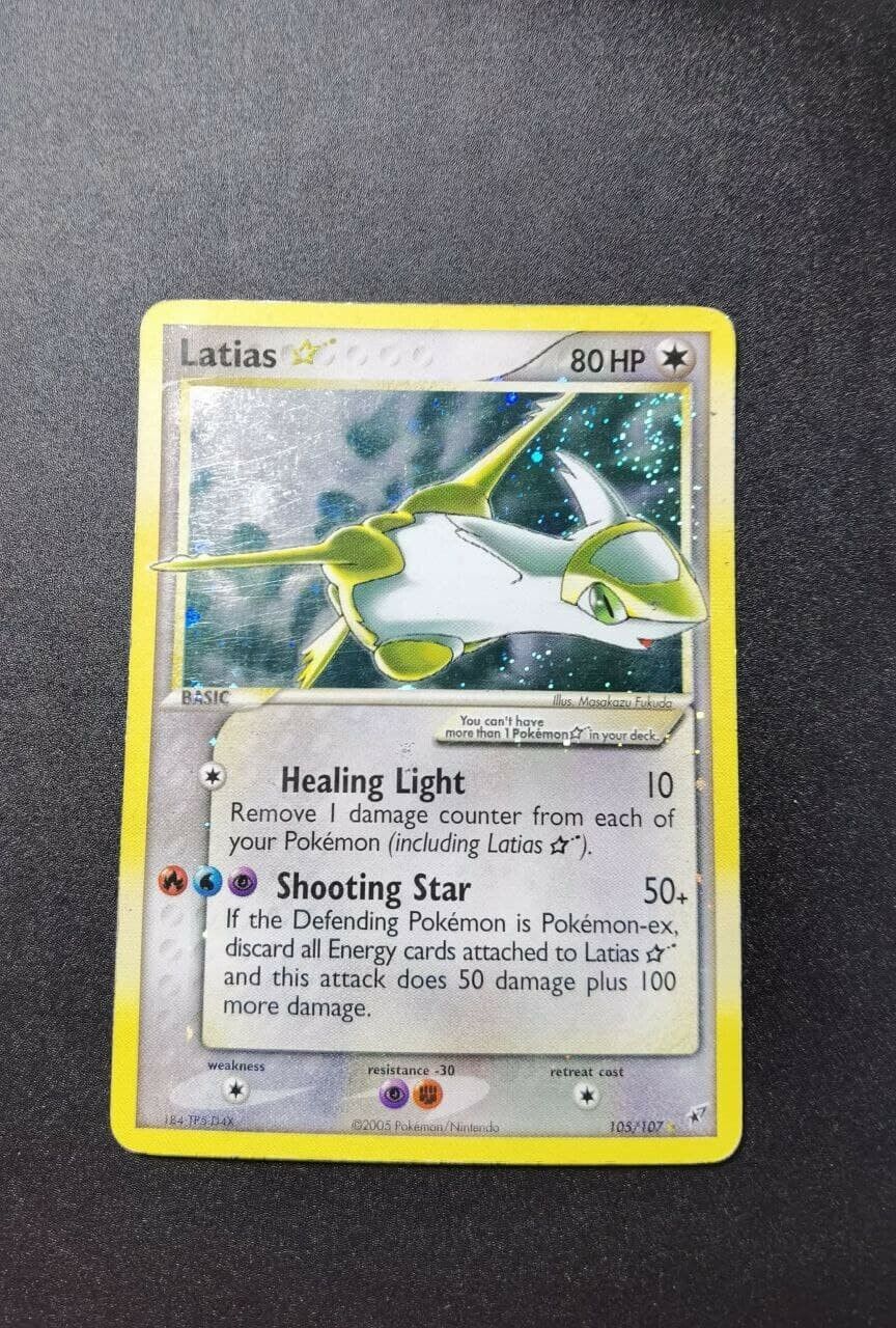 Pokemon Card - Latias Gold Star 105/107 - Ex Deoxys Eng