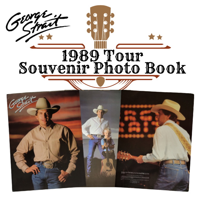 George Strait - Original 1989 Tour Souvenir Program Photo Picture Book w/ Insert
