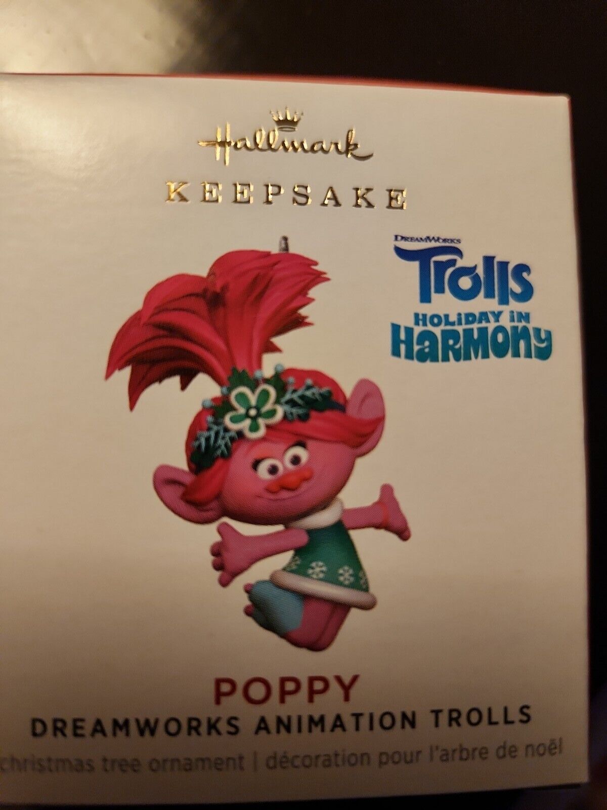 2021 Hallmark DreamWorks Trolls Holiday in Harmony Poppy MINI Ornament 