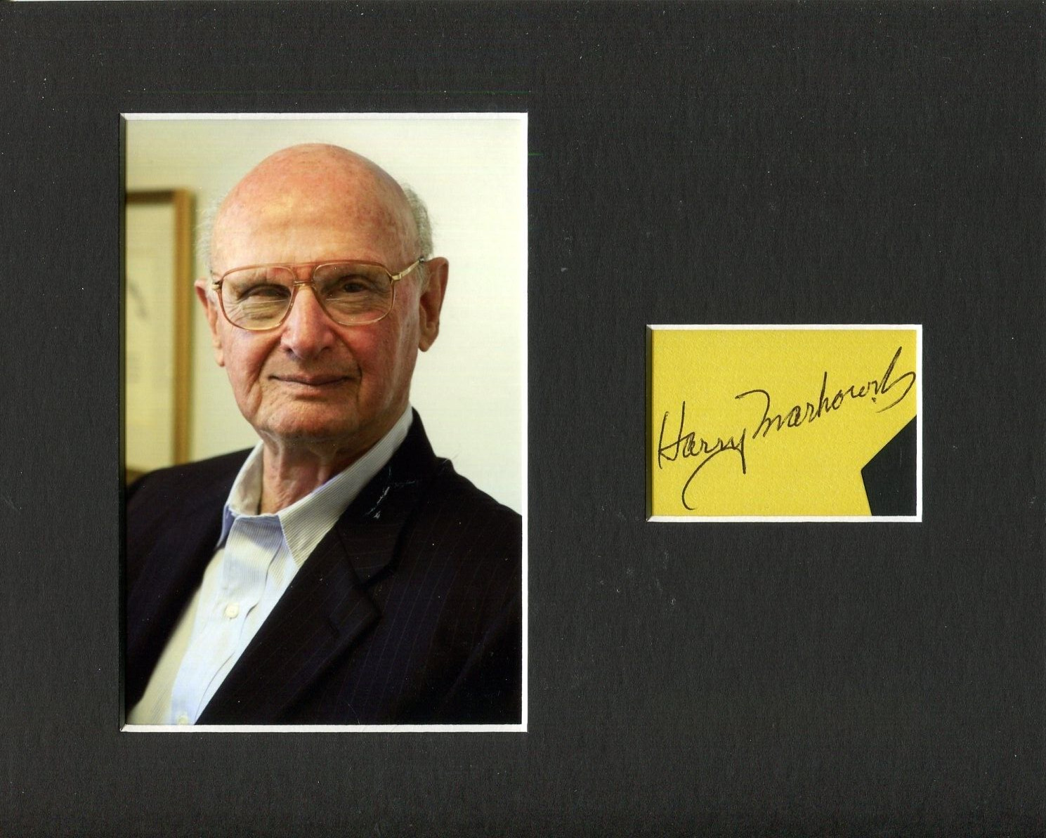 Harry Markowitz 1990 Nobel Prize Economic Rare Signed Autograph Photo Display