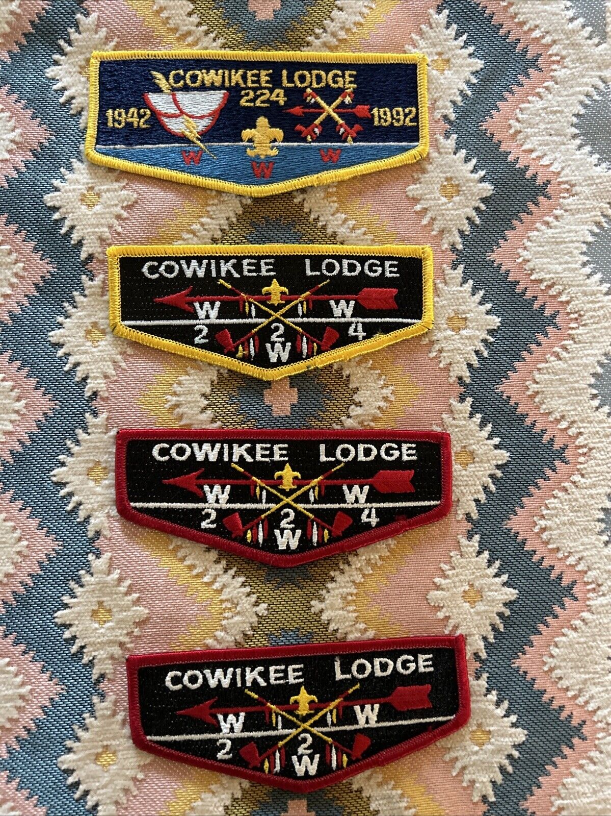 Lodge 224 Cowikee OA Flap Order of the Arrow Boy Scouts BSA-RARE MISPRINT