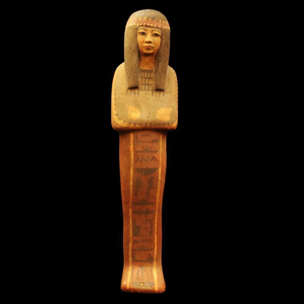 XX-LARGE Antique Egyptian WOOD Ushabti Shabti Statue Funerary Figurine Afterlife