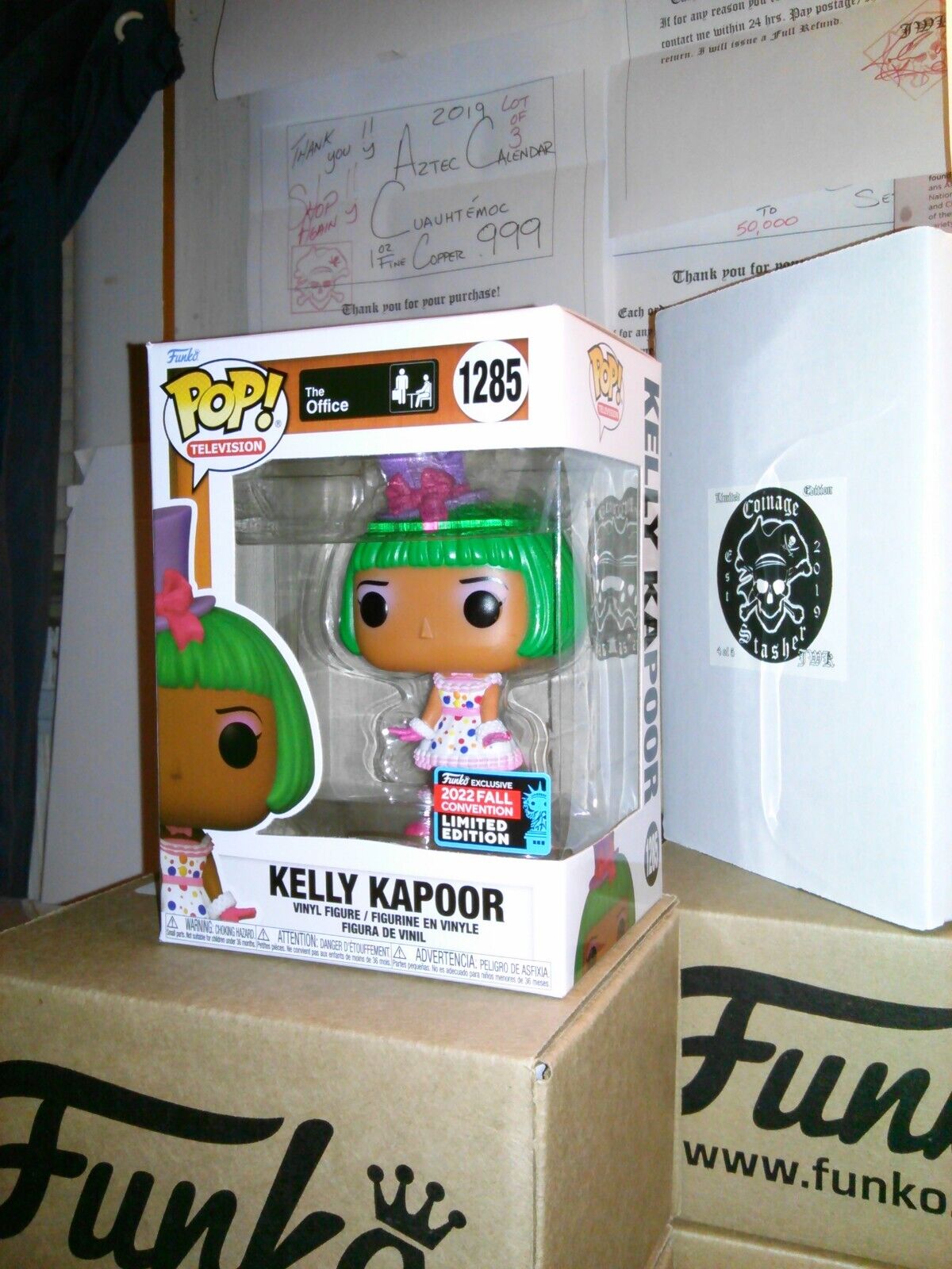 Funko Pop *FREE Protector* KELLY KAPOOR 1285 *NEW* MINT/NM 2022 NYCC The Office