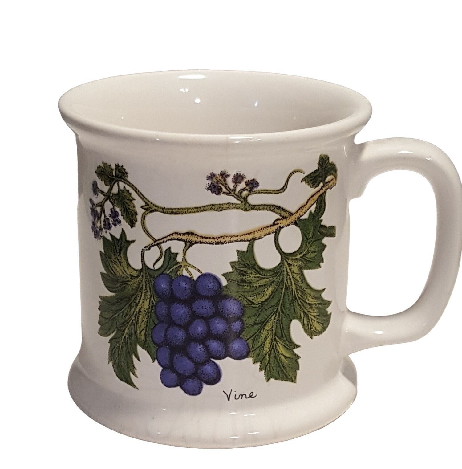 Vintage Lauffer Vine Grape Coffee Tea Mug Cup Ceramic with Written Narrative