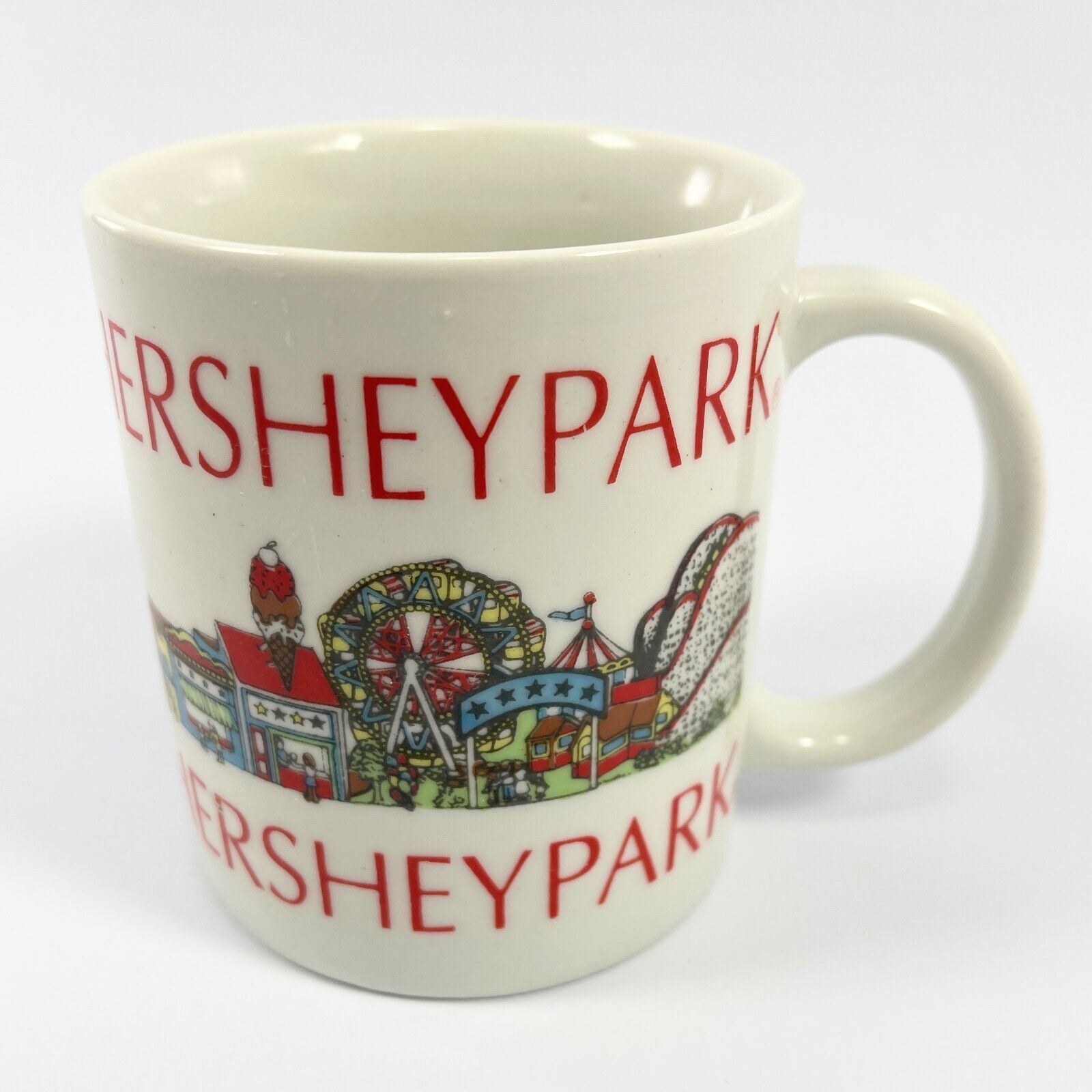 Hershey Park Coffee Mug Vintage 1980s Amusement Park PA Pennsylvania