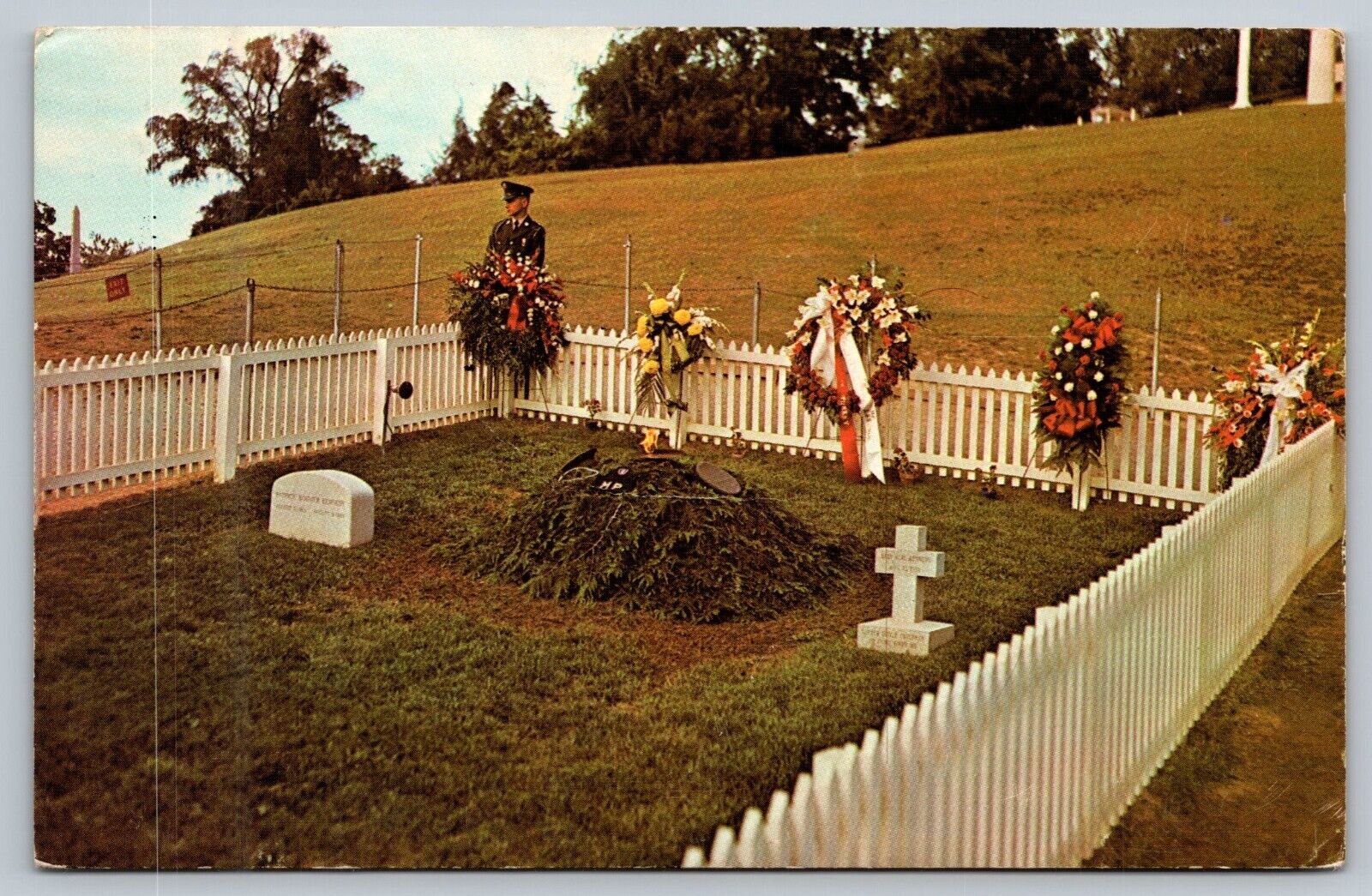 Grave Of John F Kennedy 35th President Arlington National Cemetery Postcard jfk