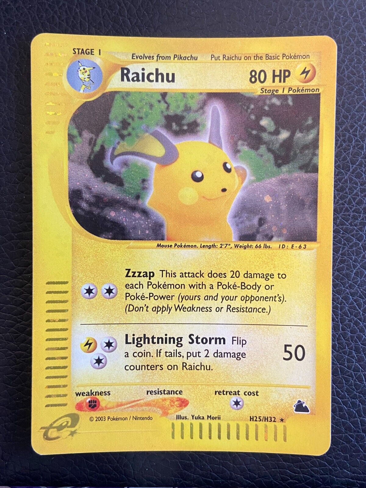 Raichu H25/H32 Skyridge (Pokemon) Holo Rare - LP