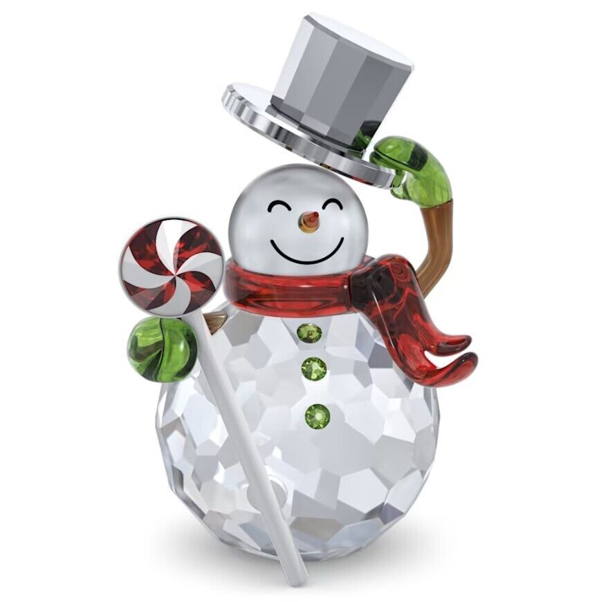 Swarovski Crystals Holiday Cheers Dulcis Snowman Figurine – 5655434