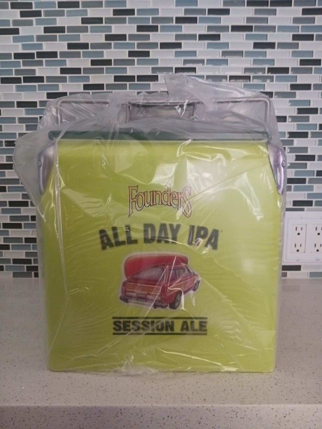 NEW Founder\'s Brewing All Day Ipa Metal Retro Cooler HTF RARE 