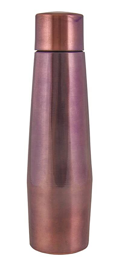 SHIV SHAKTI ARTS Pure Copper Bottle Antique Shape and Finish-1050 ml + 