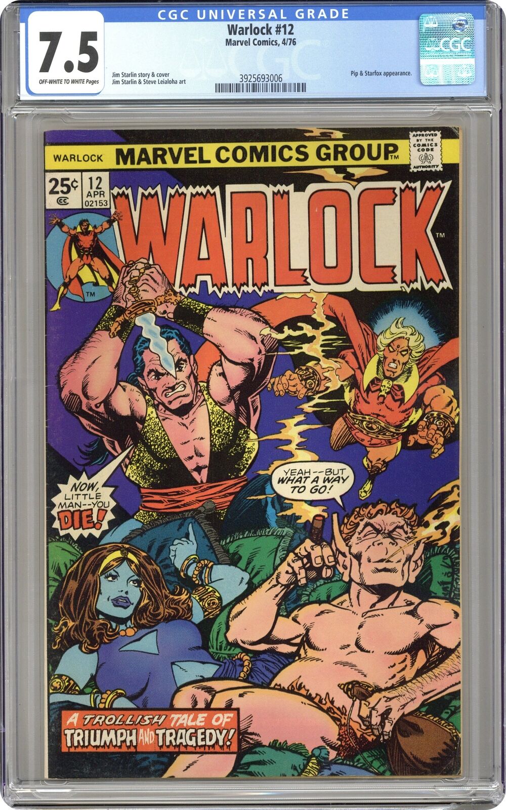 Warlock #12 CGC 7.5 1976 Marvel 3925693006