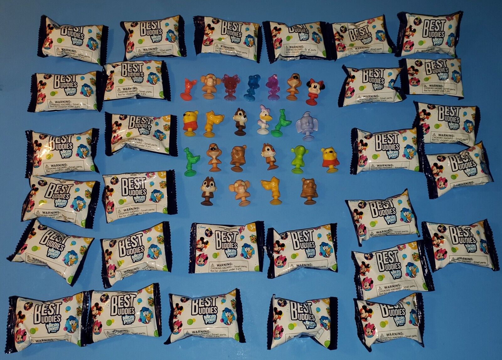 Disney Best Buddies Micro Popz Huge Lot Donald Daisy Minnie Dale Sealed and Open