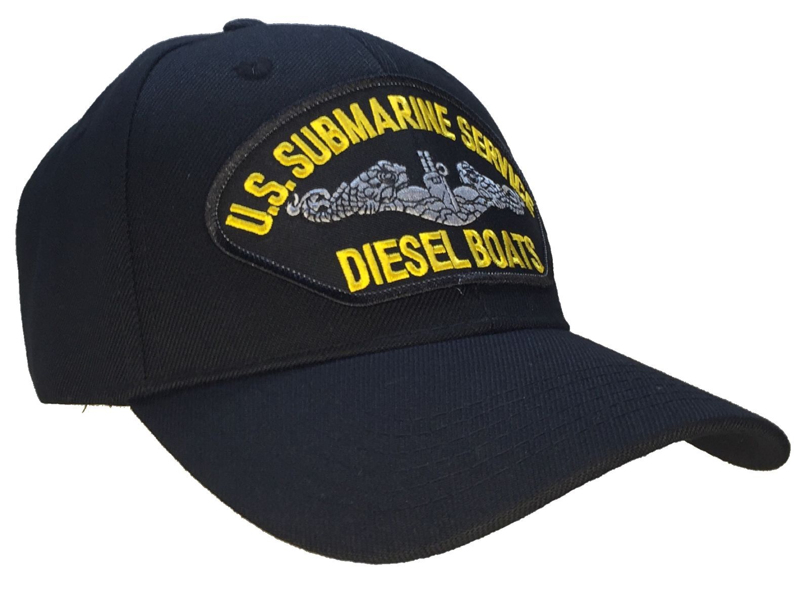 U.S. Navy Submarine Service Veteran Hat DIESEL BOATS Black Ball Cap