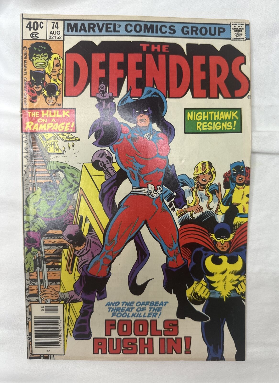 * Defenders #74 * NEWSSTAND Bronze Age Marvel Comics 1979 The Hulk …