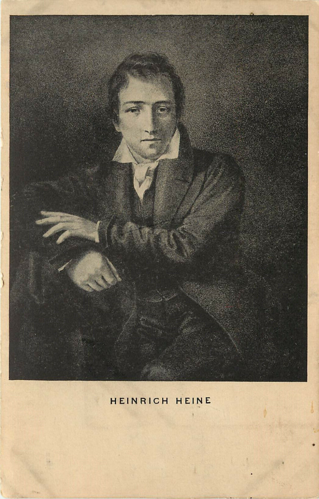 Vintage Postcard Portrait Christian Johann Heinrich Heinrich Heine German Poet