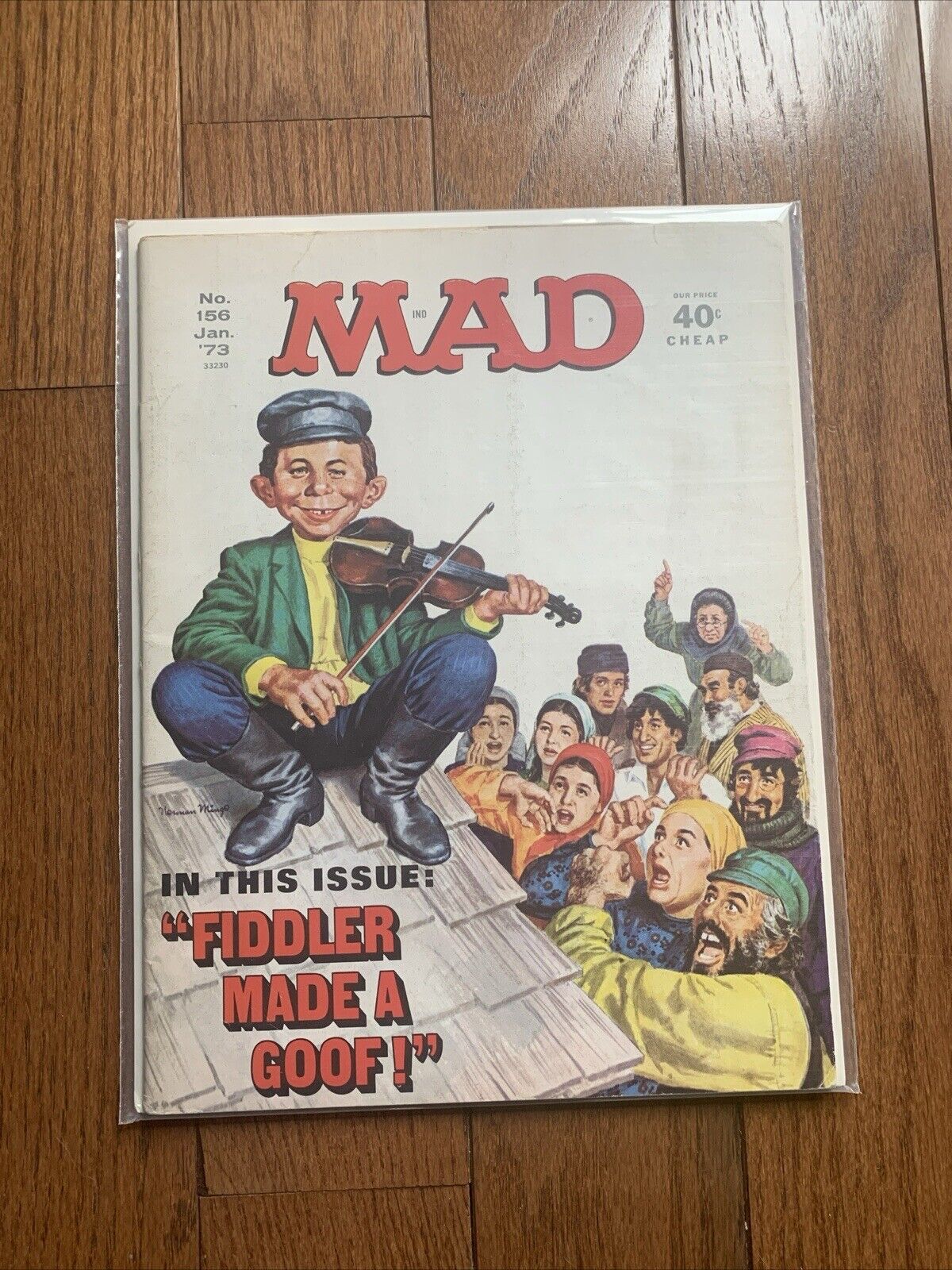 MAD Magazine #156 January 1973 - Fiddler on the Roof, Joe Namath, Columbo