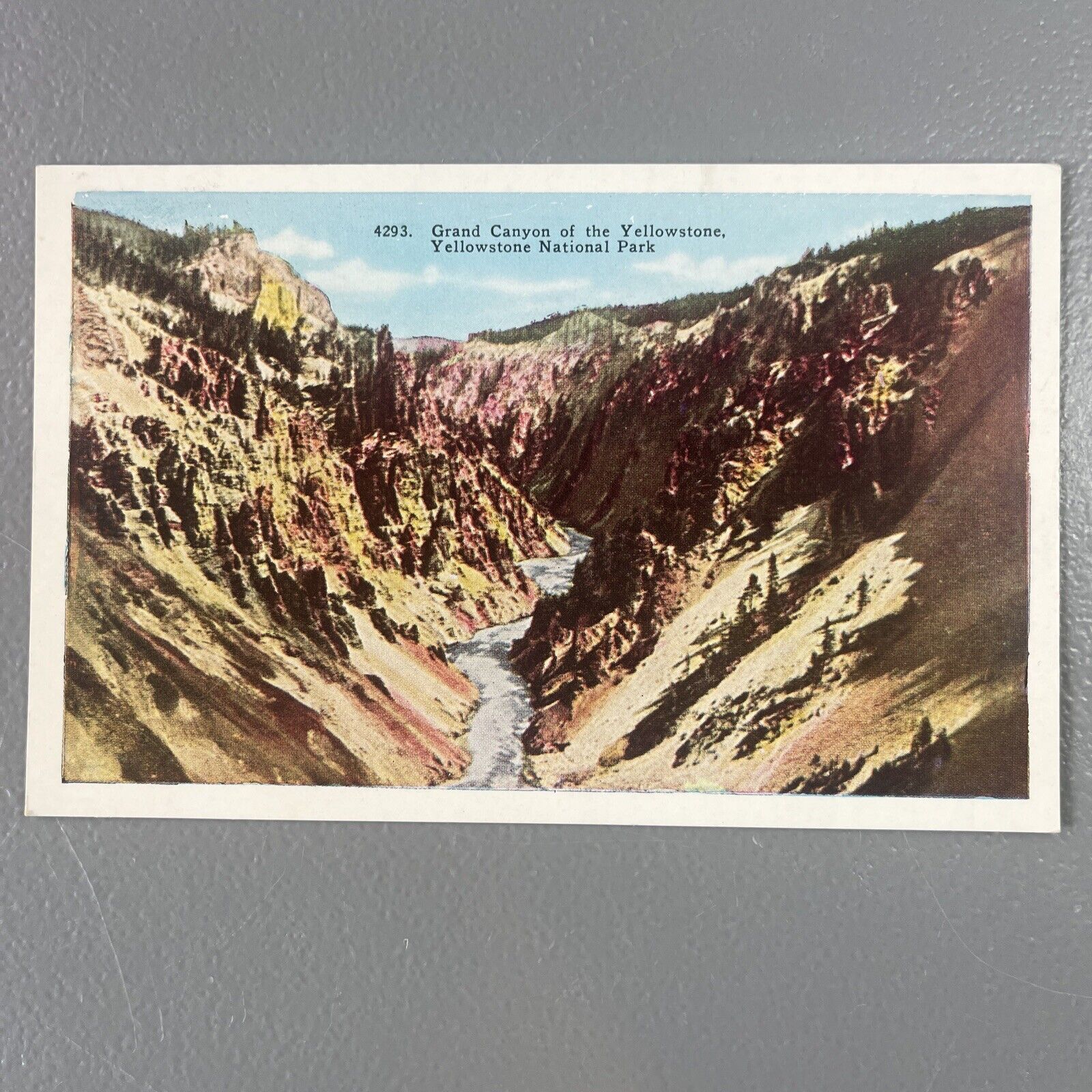 Yellowstone National Park, Grand Canyon, Series Vintage Souvenir Postcard