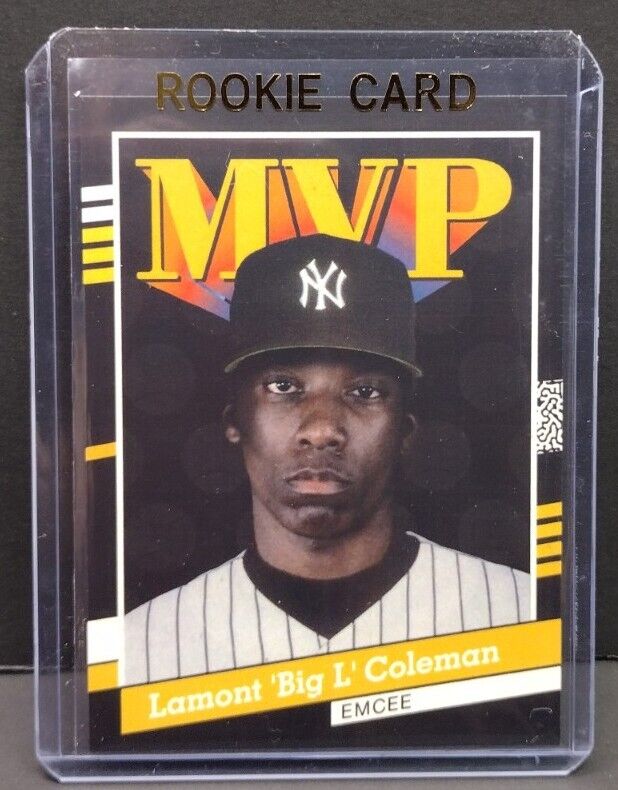 BIG L Limited Edition Baseball Rookie Art Card HIP HOP RAP COLLECTIBLE D.I.T.C. 