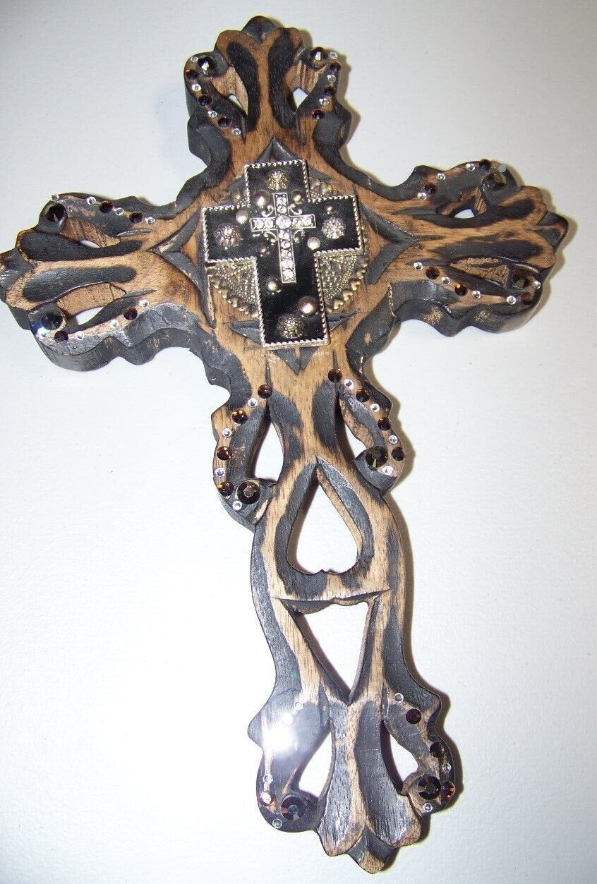 Wood Cross-from Mexico-Rugged yet Beautiful-Check out the Pics & LOOKY