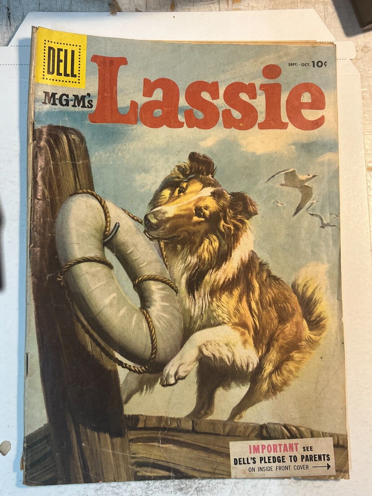 Lassie #24 Dell comics 1955 | Combined Shipping B&B