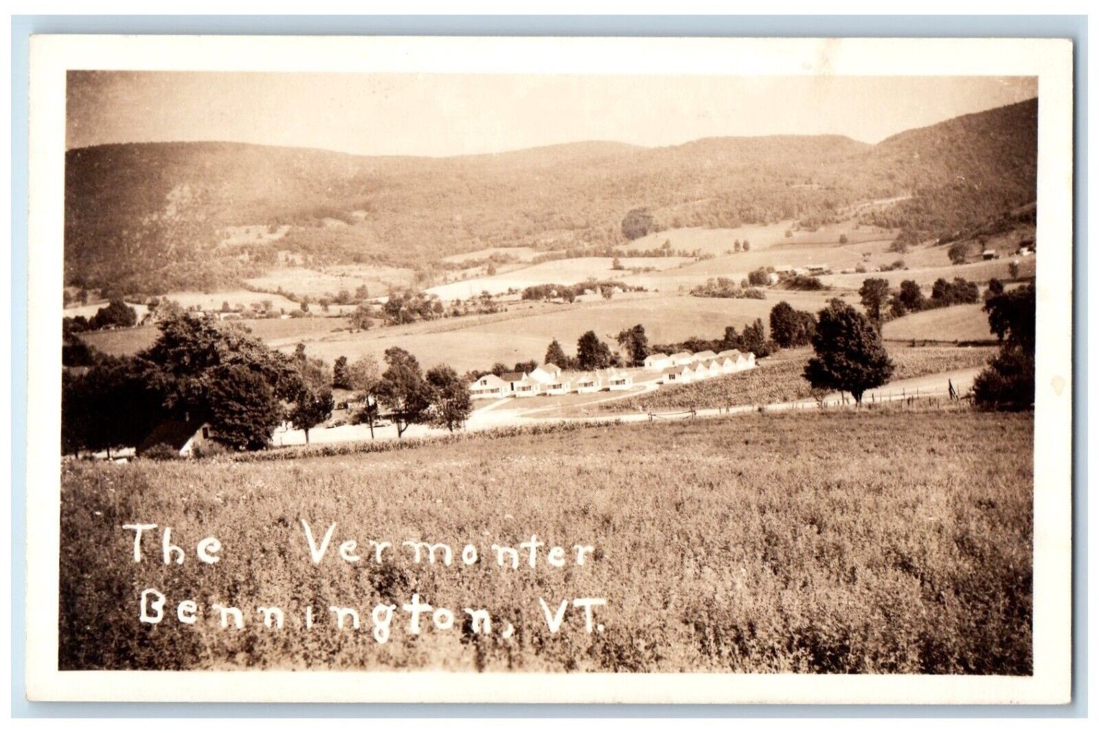 c1930\'s The Vermonter Motor Lodge Bennington Vermont VT RPPC Photo Postcard