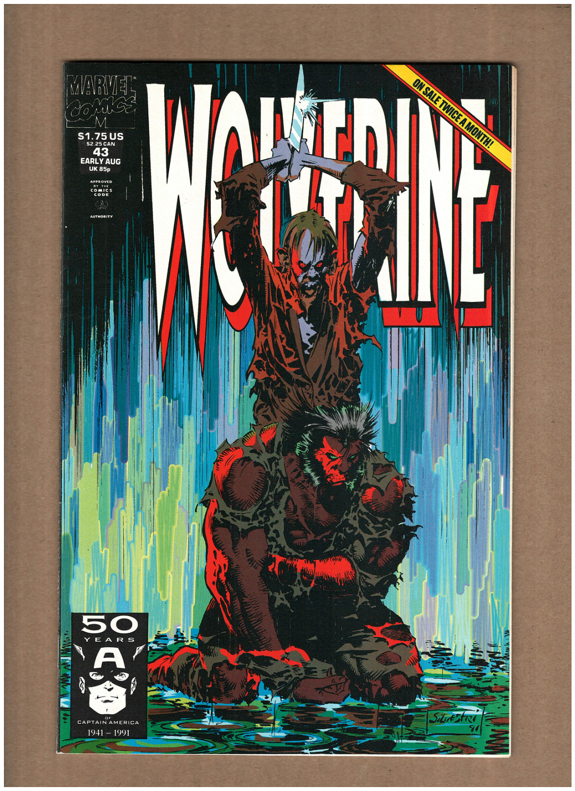 Wolverine #43 Marvel Comics 1991 CABLE CAMEO NM- 9.2