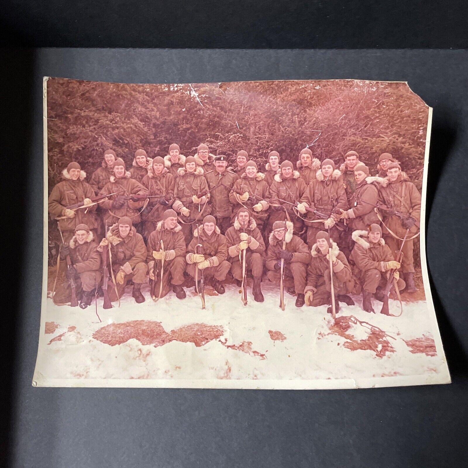 1972-1975 CFB Gagetown Basic Infantry Military Training Large Photograph Signed