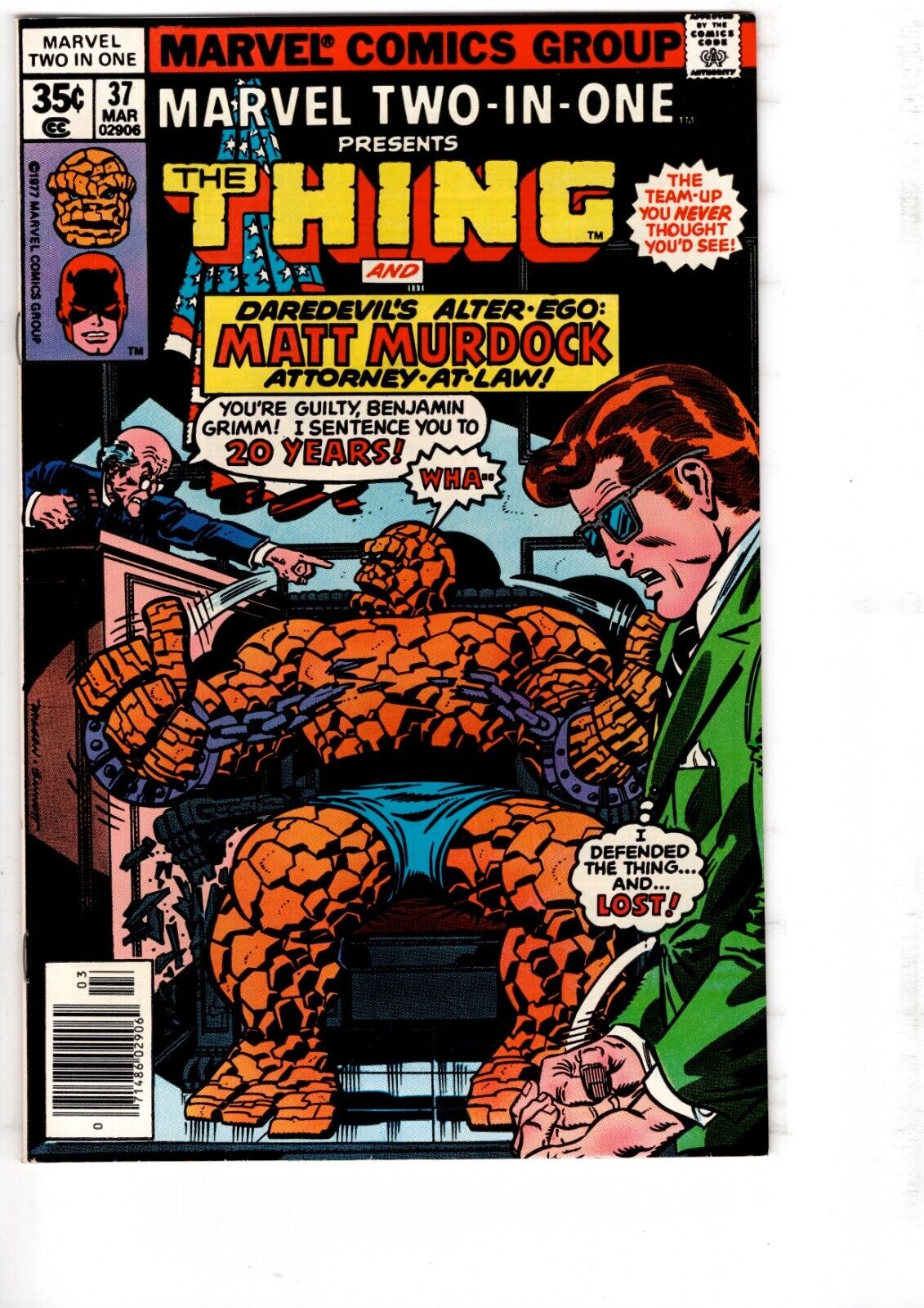Marvel Two-in-One #37 Mar 1978