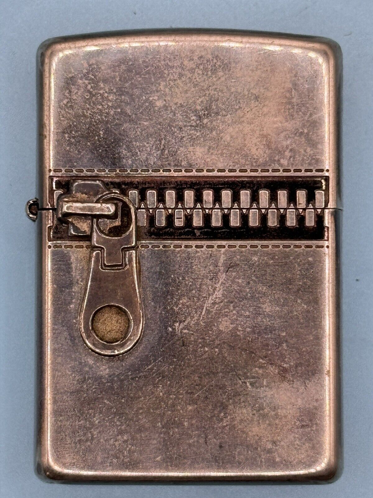 Vintage 2013 Japan Zipper Emblem Chrome Zippo Lighter