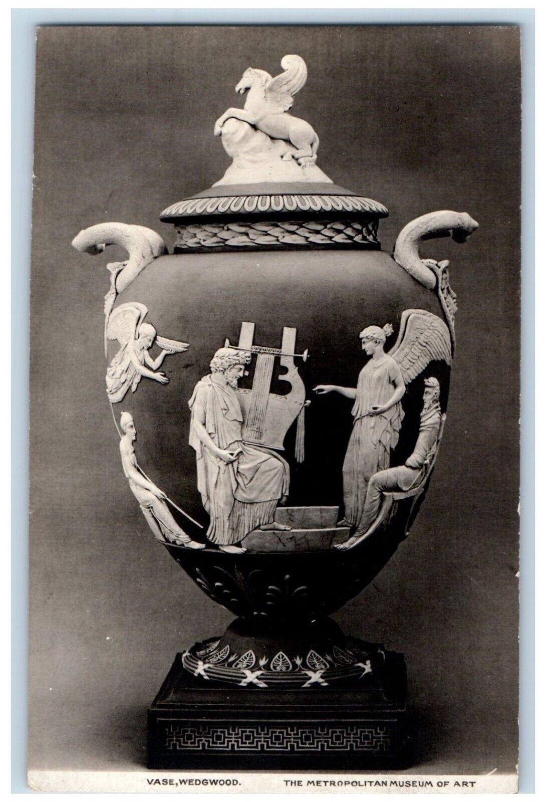 c1920's Wedgwood Vase Greek Metropolitan Museum of Art NY RPPC Photo Postcard