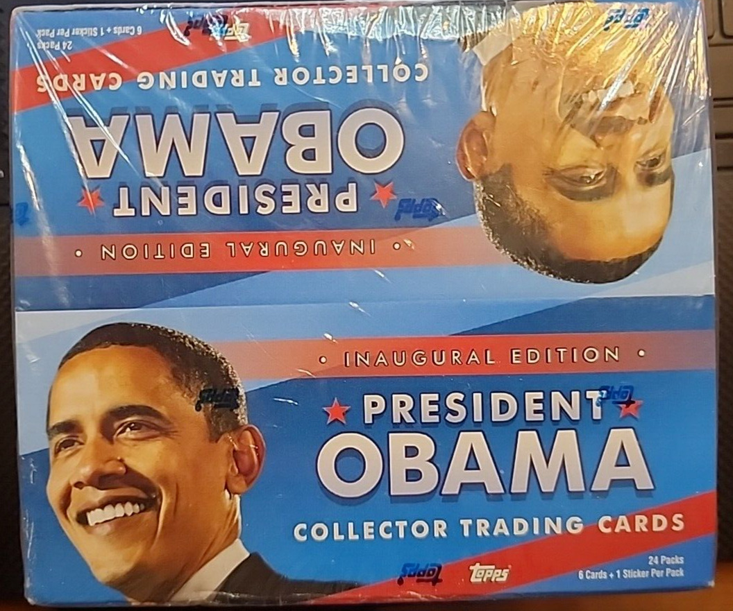 2008 TOPPS INAUGURAL EDITION PRESIDENT OBAMA COLLECTOR TRADING CARDS SEALED BOX