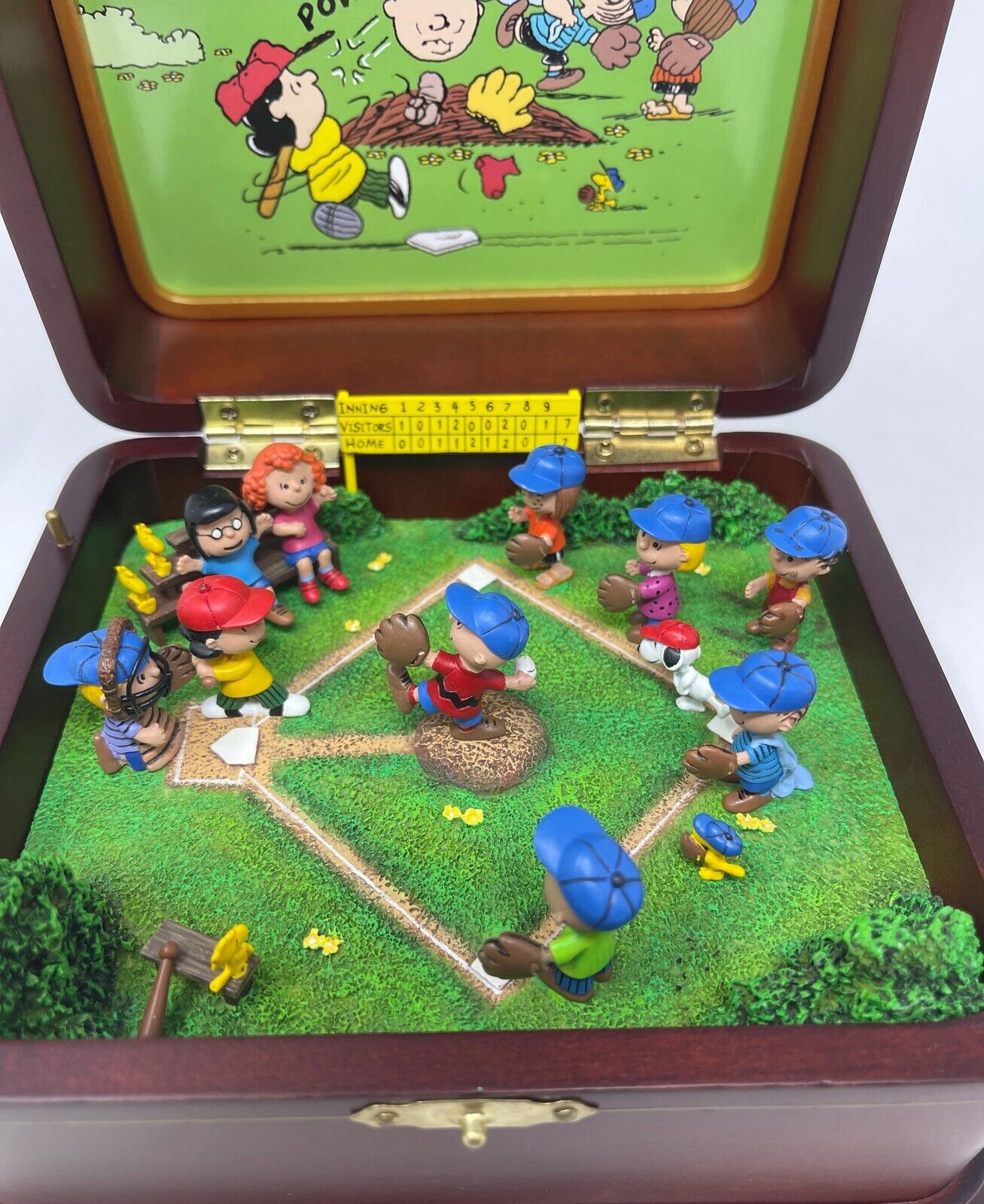 Peanuts Play Ball, Charlie Brown Music Box The Danbury Mint