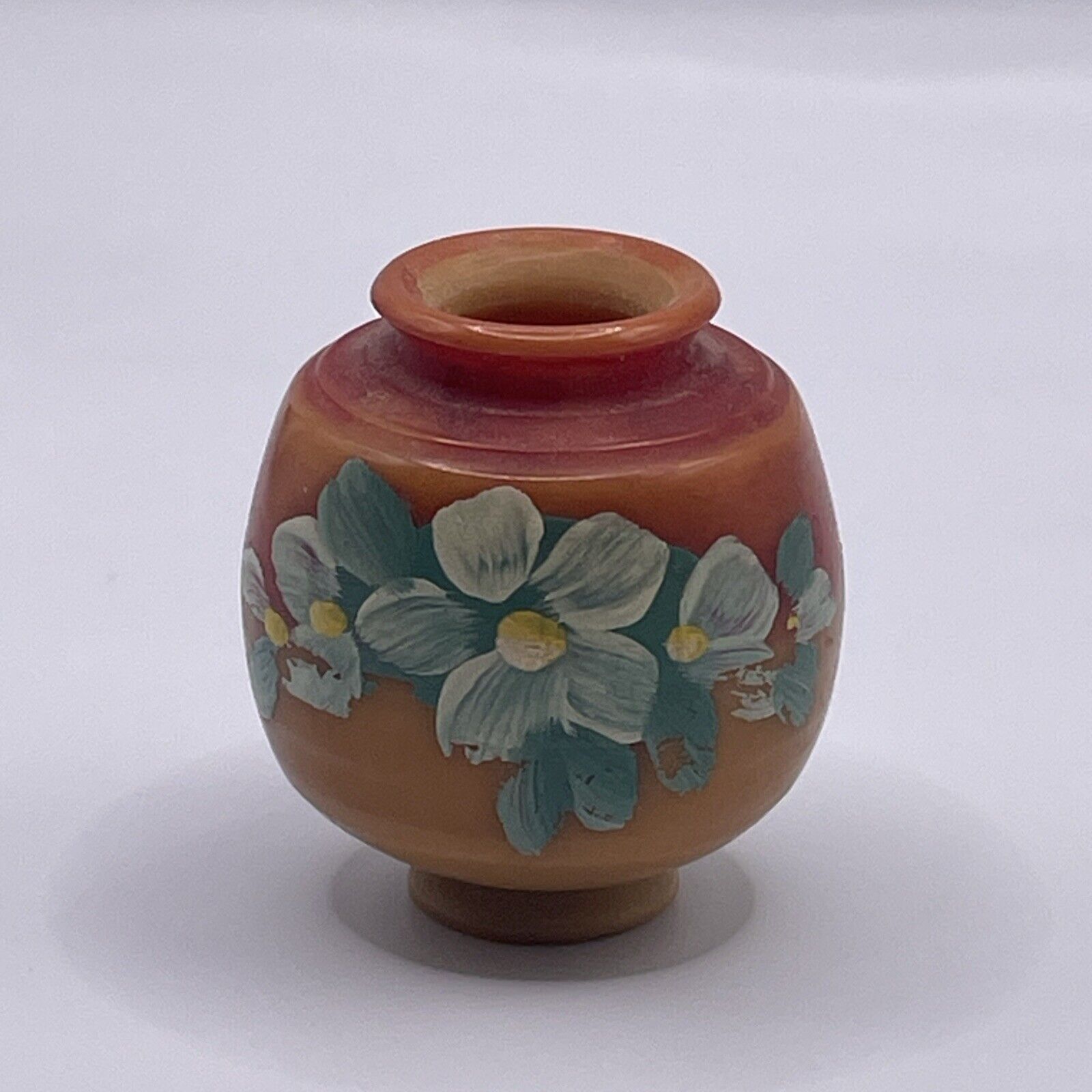 Vintage miniature vase hand painted Japan