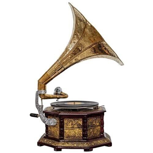 Vintage HMV Nautical Gramophone Player Fully Working Gramophone Record Player