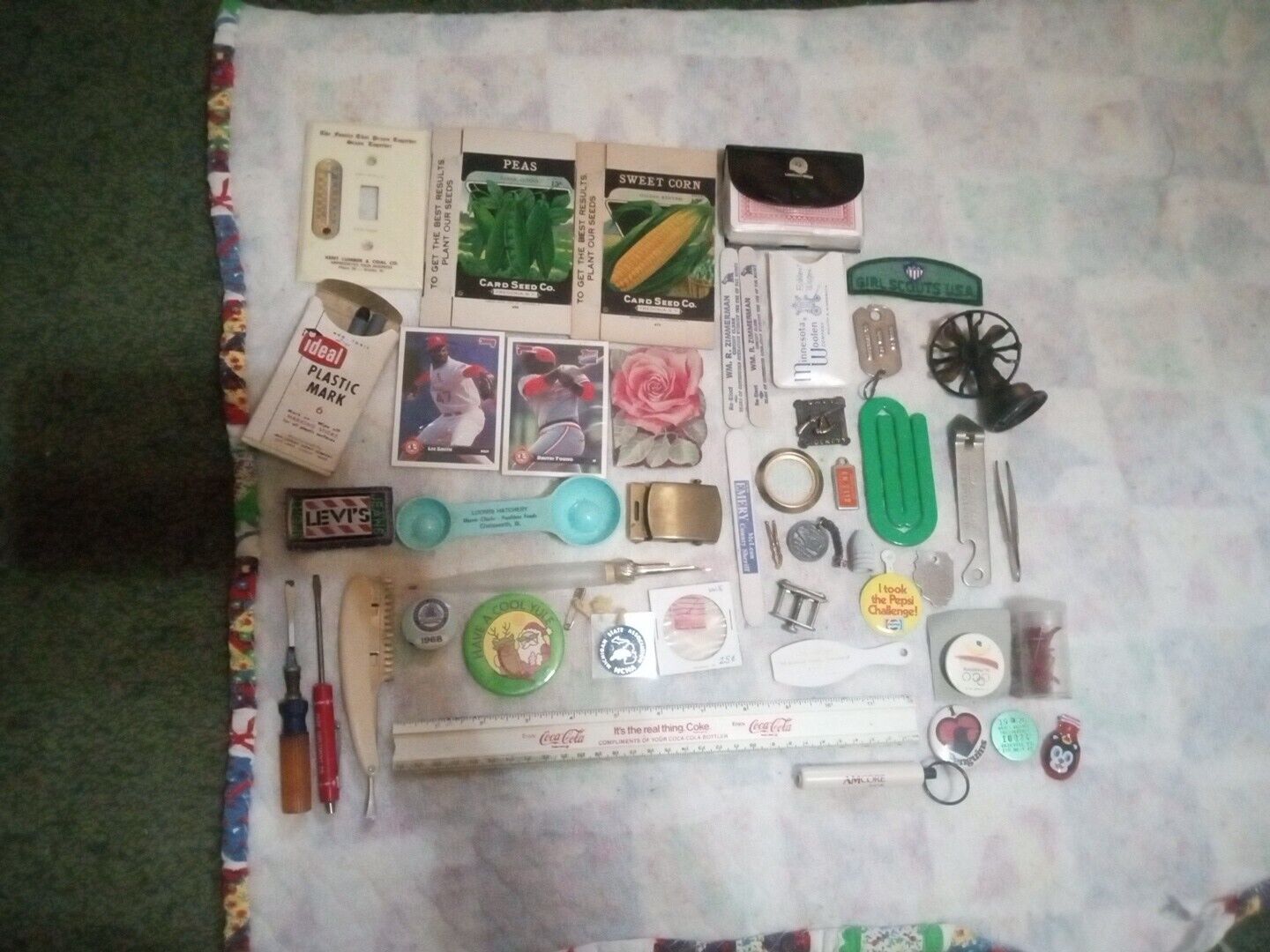 Large Junk Drawer Vintage Collectables Lot Of 47 Rare Unique Items Very Nice USA