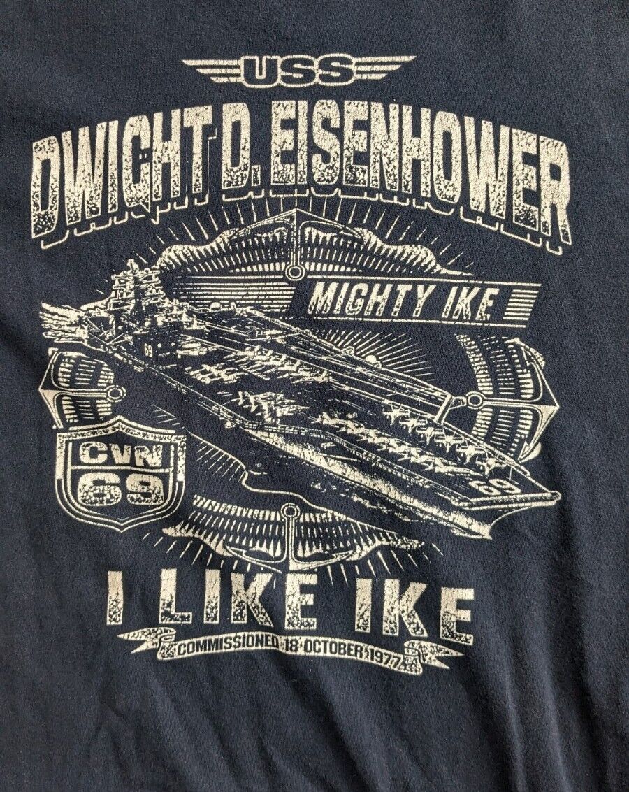 USS Dwight D. Eisenhower CVN 69 US Navy Aircraft Carrier T-Shirt