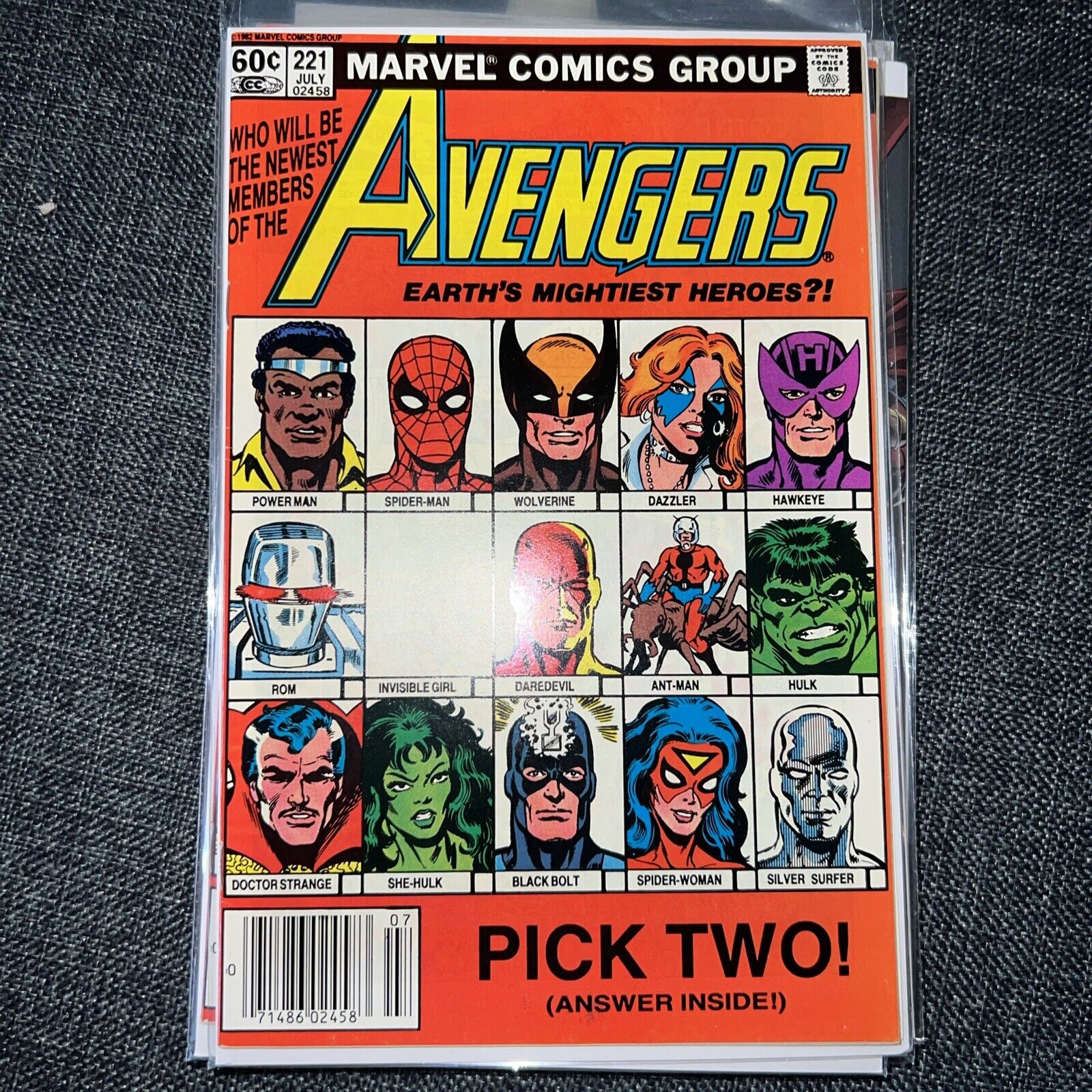 The Avengers #221 Direct Market Edition ~ NEAR MINT NM ~ 1982 Marvel Comics