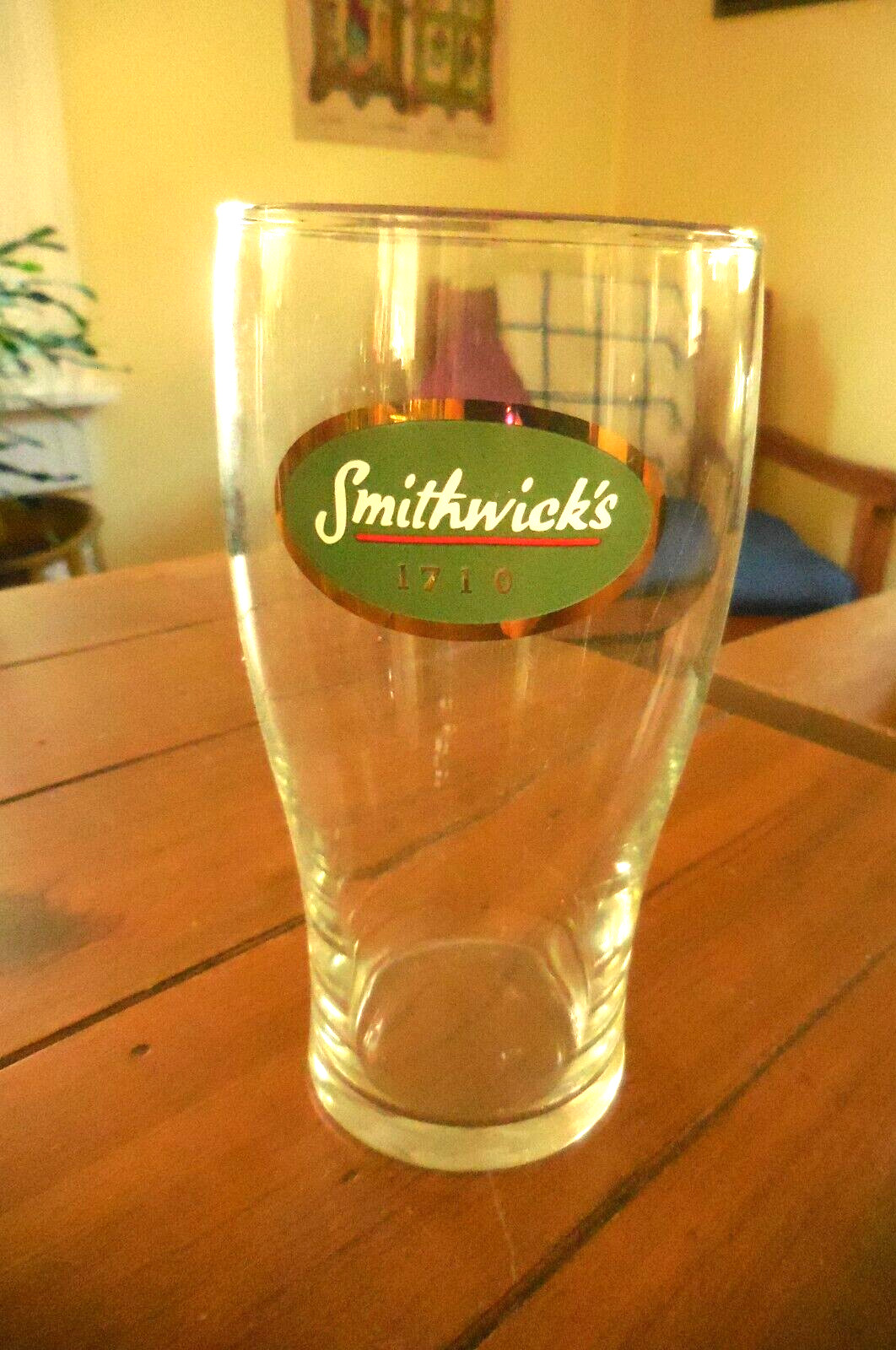 Smithwick\'s Ale full pint vintage Beer Glass