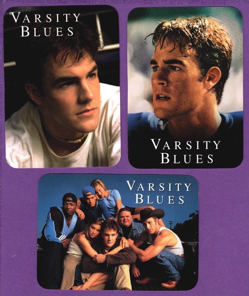 James Van Der Beek Varsity Blues 1999 VHS & DVD Release Promo Card Group of 3