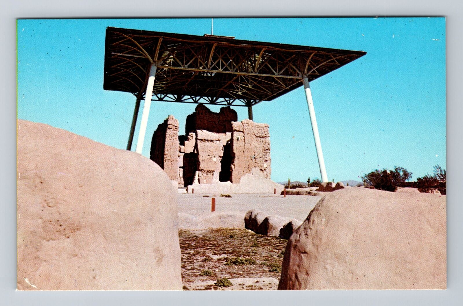 Coolidge AZ-Arizona, Casa Grande Ruins Natl Monument, Vintage Postcard