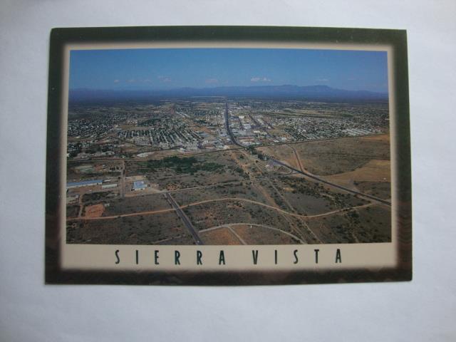 Railfans2 249) Aerial View Of Downtown Sierra Vista, Arizona Business District