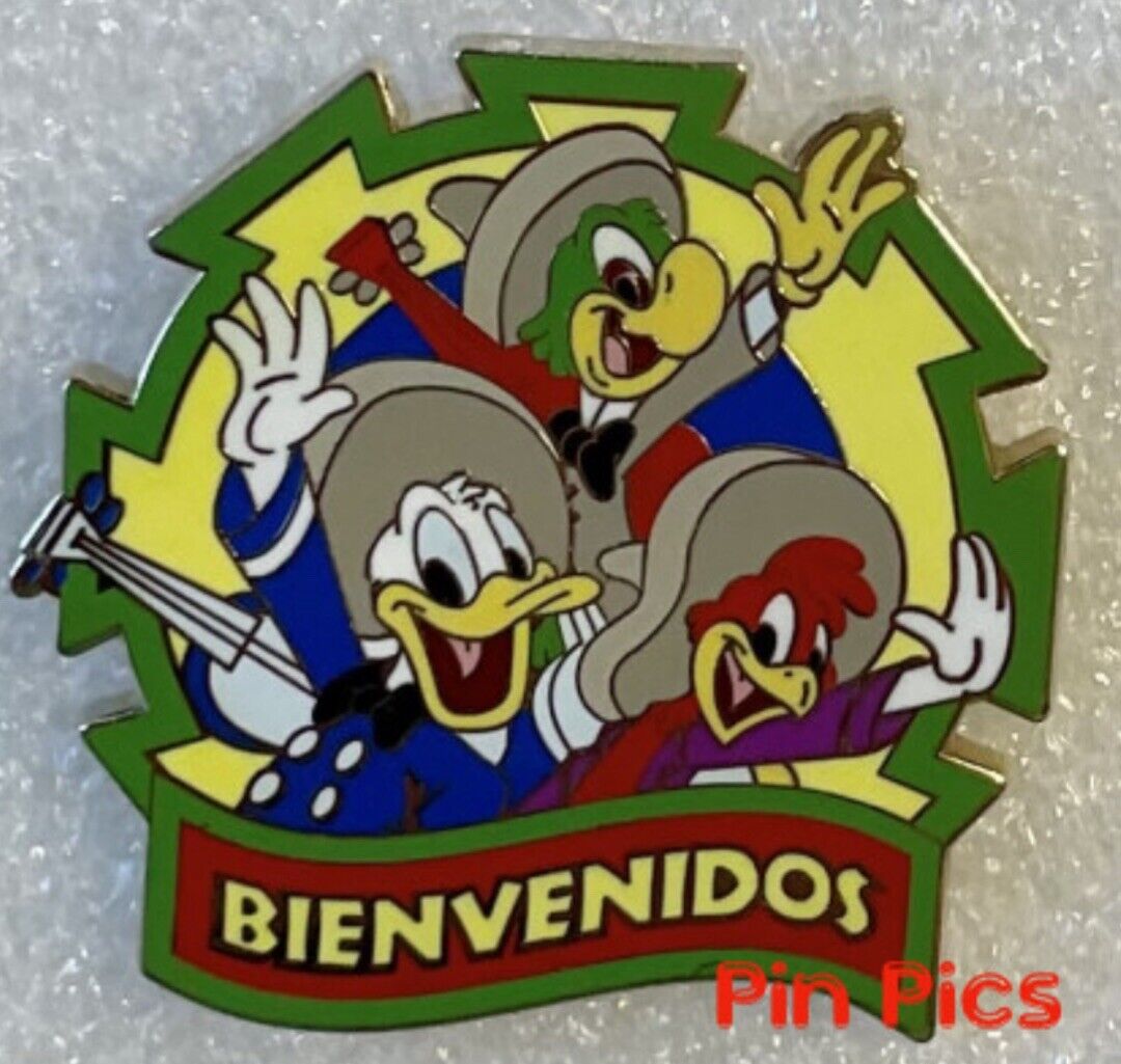 Disney Three Caballeros Pin - Donald Panchito Jose - Bienvenidos-Antarctica