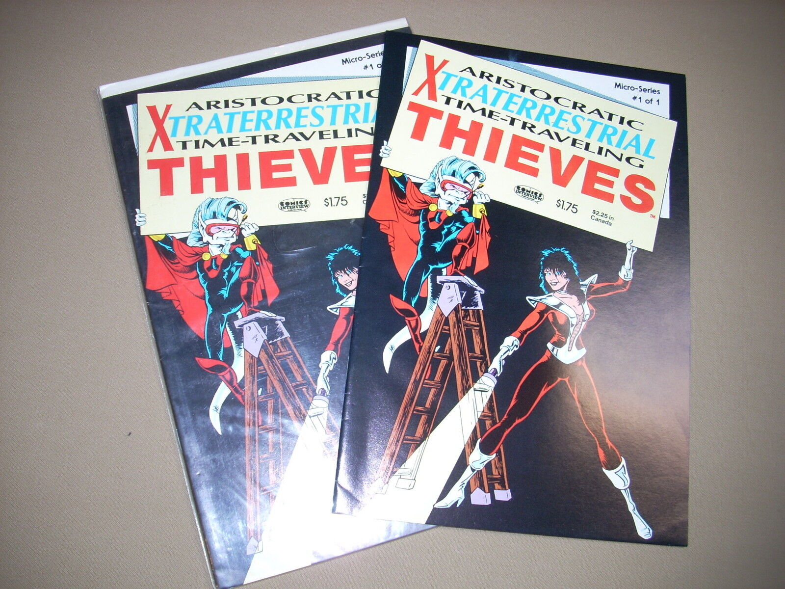 Aristrocratic Xtraterrestrial Time-Traveling Thieves #1 (x2) VF NM- 8.5 9.0 9.2