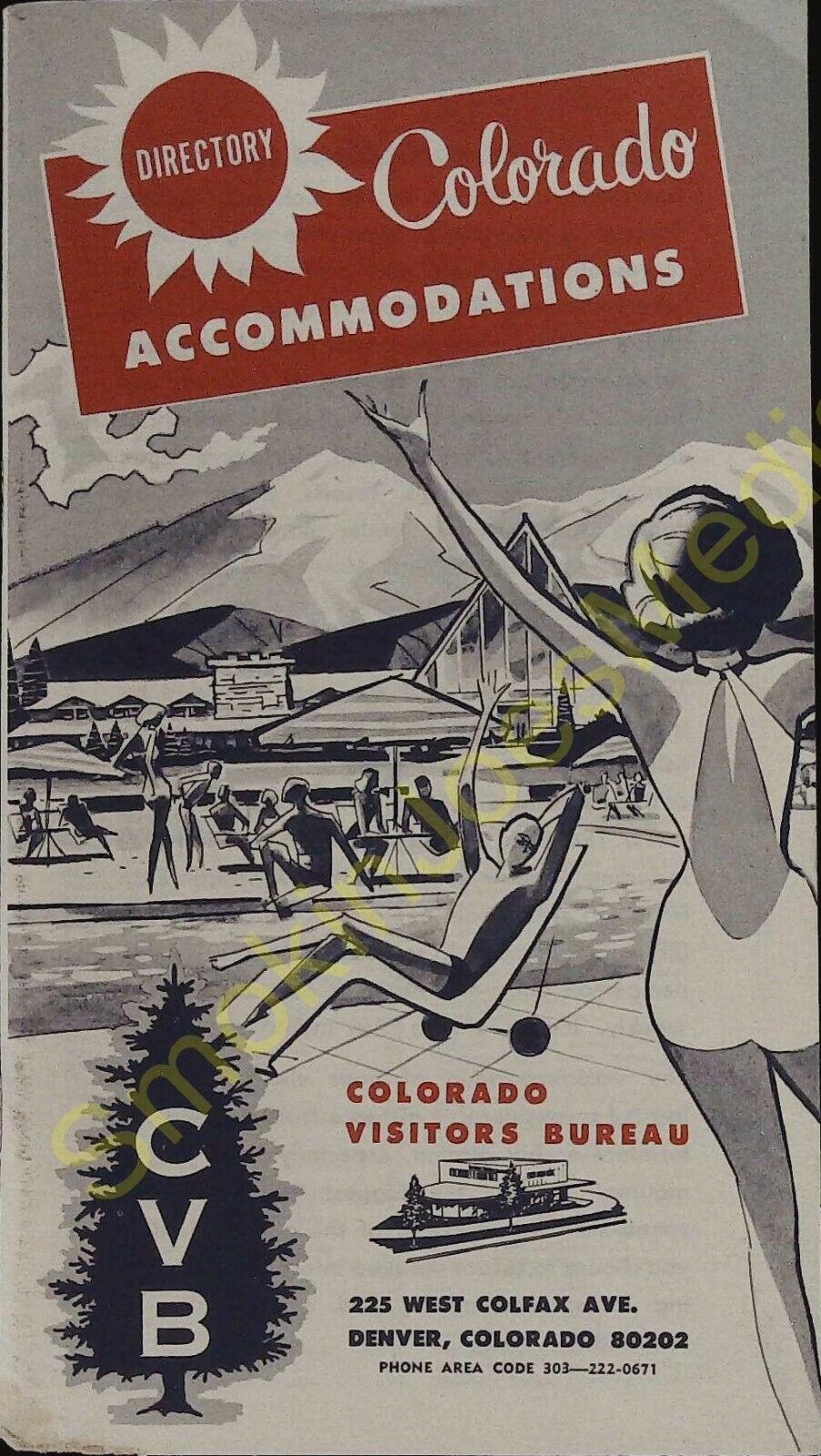 Vintage Travel Brochure Directory of Colorado Accommodations Visitor Bureau 1964