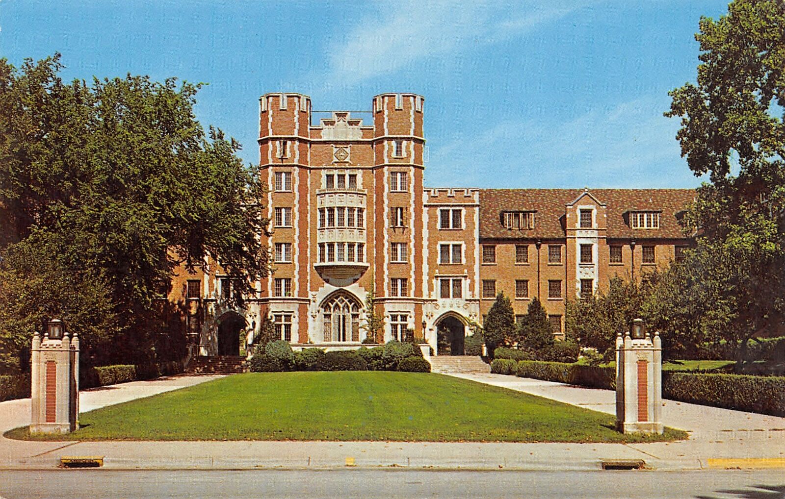 West Lafayette IN Purdue University~Spitzer Court Entrance To Quadrangle 1950s