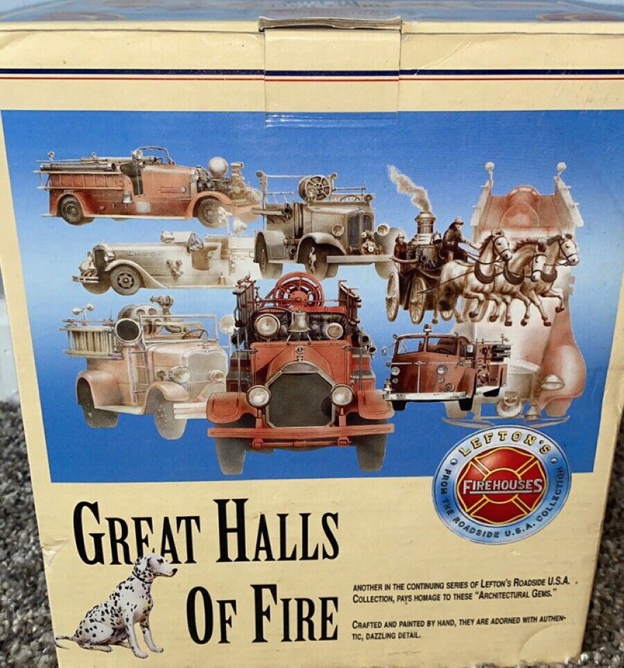LEFTON\'S GREAT HALLS OF FIRE ENGINE HOUSE   1894 Buffalo NY Firehouse