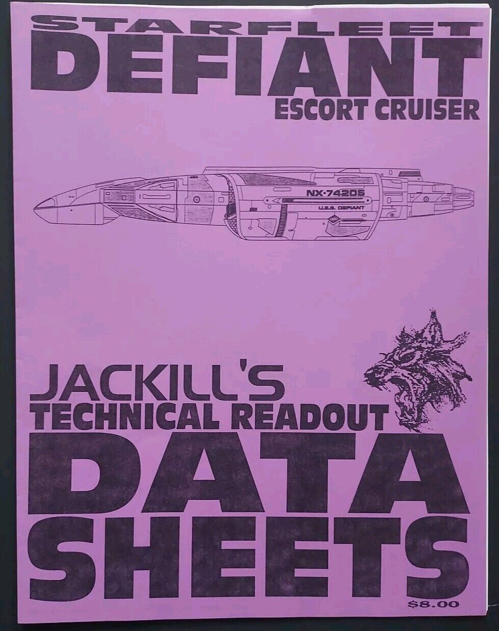 Defiant Cruiser Jackills Technical Readout Data Sheets Star Trek Deep Space 9 