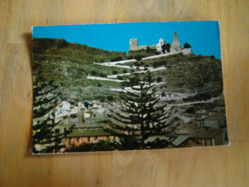 postcard cullera (valencia) castle sanctuary