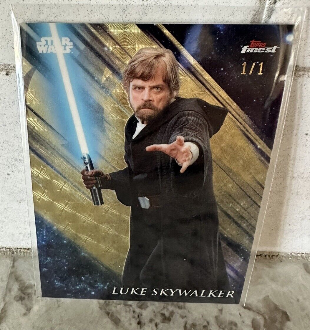 2018 Topps Finest Star Wars Luke Skywalker SP Superfractor 1/1 - Full Rainbow 🌈