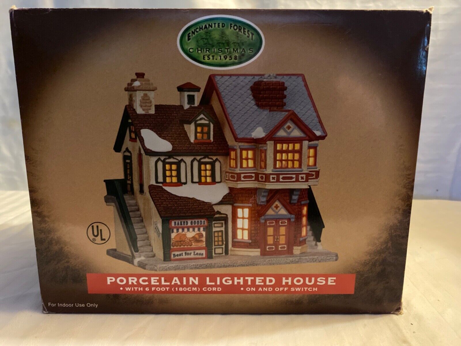 Lemax Enchanted Forest Baked Goods for Less Lighted Christmas Village House